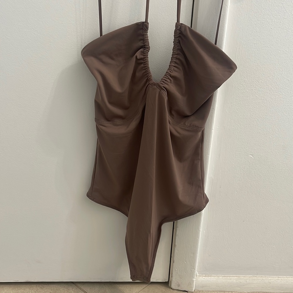 Halter neck bodysuit